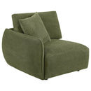  Coaster Furniture Elysia 551895-SET 6-piece Chenille Upholstered Modular Sectional Sofa - Green IMAGE 12