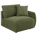  Coaster Furniture Elysia 551895-SET 6-piece Chenille Upholstered Modular Sectional Sofa - Green IMAGE 8