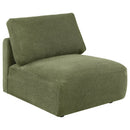  Coaster Furniture Elysia 551895-SETA 5-piece Chenille Upholstered Modular Sectional Sofa - Green IMAGE 11