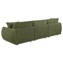  Coaster Furniture Elysia 551895-SOFA Chenille Upholstered Modular Lounge Sofa - Green IMAGE 6