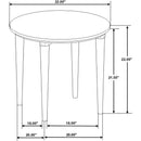  Coaster Furniture Aldis 703718-S2 2-piece Coffee and End Table Set - White IMAGE 9