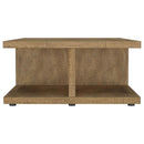  Coaster Furniture Cortona 706178 Square Engineered Wood Coffee Table - Mango IMAGE 3