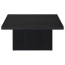  Coaster Furniture Devar 706408-S2 2-piece Square Cocktail Coffee End Table Set - Black IMAGE 6