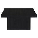  Coaster Furniture Devar 706408-S3 3-piece Square Cocktail Coffee End Table Set - Black IMAGE 6