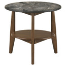  Coaster Furniture Bradley 706458-S3 3-Piece Round SmartTop Coffee Table Set Smokey and Brown - Smokey Grey/Brown IMAGE 7