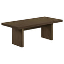  Coaster Furniture Decker 706488 47-Inch Rectangular Coffee Table - Walnut IMAGE 1