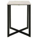  Coaster Furniture Tobin 707698-S3 3-piece Marble Top Coffee and End Table Set - White IMAGE 2