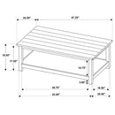  Coaster Furniture Payne 710568-S2 2-piece Coffee and 1-drawer End Table Set - Java IMAGE 13