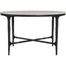  Coaster Furniture Hermas 710738-S2 2-piece Round Marble Coffee and End Table Set - White IMAGE 9