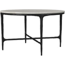  Coaster Furniture Hermas 710738-S3 3-piece Round Marble Coffee and End Table Set - White IMAGE 10