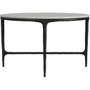  Coaster Furniture Hermas 710738-S3 3-piece Round Marble Coffee and End Table Set - White IMAGE 11