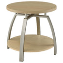  Coaster Furniture Dacre 720318-S2 2-piece Round Coffee and End Table Set - Greige IMAGE 10