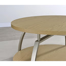 Coaster Furniture Dacre 720318-S2 2-piece Round Coffee and End Table Set - Greige IMAGE 2