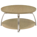  Coaster Furniture Dacre 720318-S3 3-piece Round Coffee and End Table Set - Greige IMAGE 11