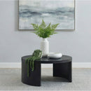 Coaster Furniture Sweeney 722828 39-inch Round Wood Occasional Coffee Table - Black IMAGE 2