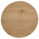  Coaster Furniture Kessler 735987 Round Sculptural Wood End Table - Light Oak IMAGE 5