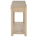  Coaster Furniture Marcelo 736059 Sofa Console Table with 2 Drawers and Shelf - Light Elm IMAGE 2