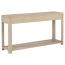  Coaster Furniture Marcelo 736059 Sofa Console Table with 2 Drawers and Shelf - Light Elm IMAGE 6