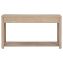  Coaster Furniture Marcelo 736059 Sofa Console Table with 2 Drawers and Shelf - Light Elm IMAGE 8