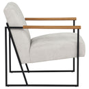  Coaster Furniture Monsen 900648 Fabric Upholstered Metal Frame Accent Chair - Ivory IMAGE 7