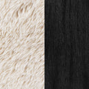  Coaster Furniture Fitzroy 907533 Faux Fur Upholstered Chair Solid Wood Arms - Latte IMAGE 12