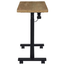  Coaster Furniture Westpark 930301 Pneumatic Adjustable C-Shape Side Table with Casters - Mango IMAGE 10