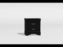  Furniture of America Louis Philippe III 2-Drawer Nightstand CM7866BK-N EXTERNAL_VIDEO 1